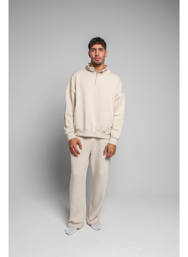 Basic Look Quarter zip Milton Sweatshirt - Image 1